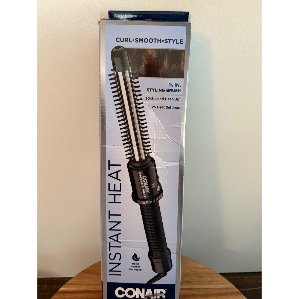 Conair Instant Heat 3/4 Inch Barrel Styling Brush Instant Heat New with Box